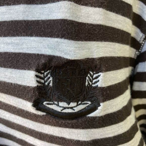 NEW ADDITIONS MATERNITY LARGE STRIPED TOP TUNIC - Picture 7 of 10